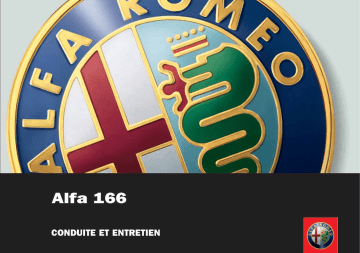 Alfa Romeo 166 2004-2007 Manuel du propriétaire | Fixfr