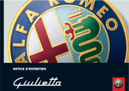 Alfa Romeo Giulietta 2010-2016 Manuel du propriétaire