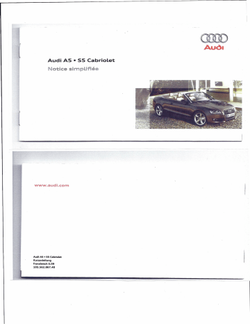 Audi A5 2007-2012 Manuel du propriétaire | Fixfr