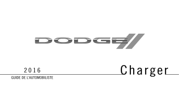 Dodge Charger 2015 Manuel du propriétaire | Fixfr