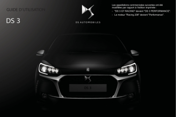 DS Automobiles DS 3 2016 Manuel du propriétaire | Fixfr