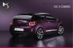 DS Automobiles DS 3 Cabrio 2014-2016 Manuel du propri&eacute;taire