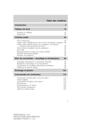 Ford Explorer 2005-2010 Manuel du propriétaire | Fixfr