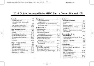 GMC Sierra 2014 Manuel du propriétaire | Fixfr