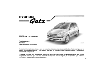 Hyundai Getz 2005-2009 Manuel du propriétaire | Fixfr
