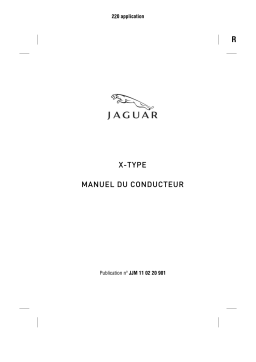 Jaguar X-Type 2001-2009 Manuel du propriétaire