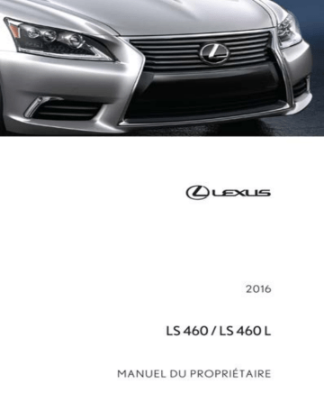 Lexus LS 2012 Manuel du propriétaire | Fixfr
