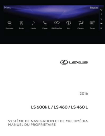 Lexus LS 2012 Manuel du propriétaire | Fixfr