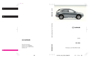 Lexus RX 2003-2009 Manuel du propriétaire | Fixfr