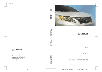 Lexus RX 2009-2015 Manuel du propriétaire | Fixfr