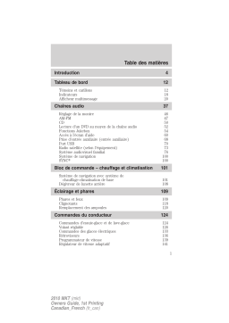 Lincoln MKT 2010-2013 Manuel du propriétaire