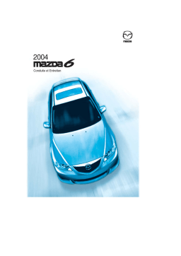 Mazda 6 2002-2008 Manuel du propriétaire