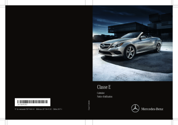Mercedes-Benz Classe E Cabriolet 2017 Manuel du propriétaire | Fixfr