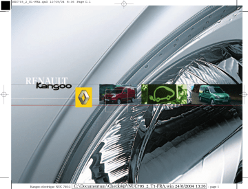 Renault Kangoo Manuel du propriétaire | Fixfr