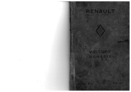 Renault Monasix Manuel du propriétaire