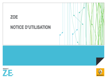 Renault Zoë Manuel du propriétaire | Fixfr