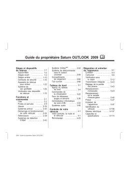 Saturn Outlook 2007-2010 Manuel du propriétaire