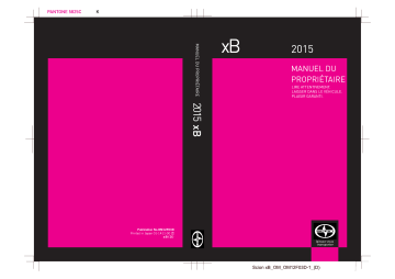 Scion xB 2007-2015 Manuel du propriétaire | Fixfr