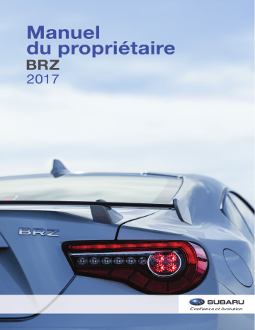 Subaru BRZ 2012 Manuel du propriétaire | Fixfr