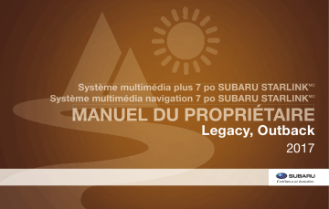 Subaru Legacy 2014 Manuel du propriétaire | Fixfr