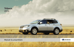 Subaru Tribeca 2007-2014 Manuel du propriétaire