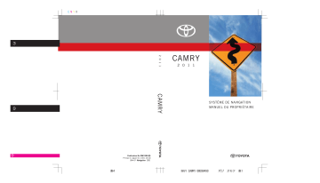 Toyota Camry 2006-2011 Manuel du propriétaire | Fixfr