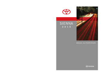 Toyota Sienna 2011 Manuel du propriétaire | Fixfr