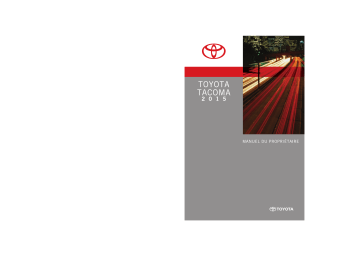 Toyota Tacoma 2005-2015 Manuel du propriétaire | Fixfr