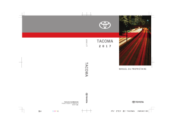 Toyota Tacoma 2015 Manuel du propriétaire | Fixfr