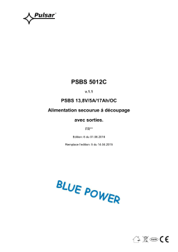 Pulsar PSBS5012C - v1.1 Manuel utilisateur