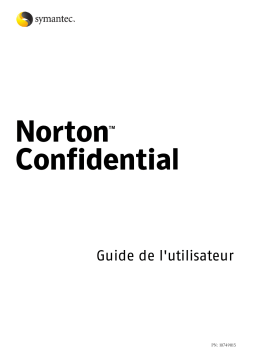 Symantec Norton Confidential Mode d'emploi