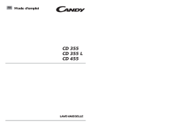 Candy CD 355 Manuel utilisateur