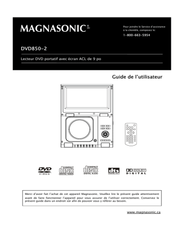 Magnasonic DVD850-2 9