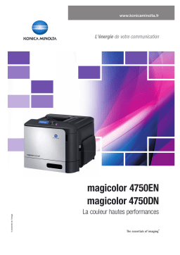 Konica Minolta MAGICOLOR 4750EN Manuel utilisateur