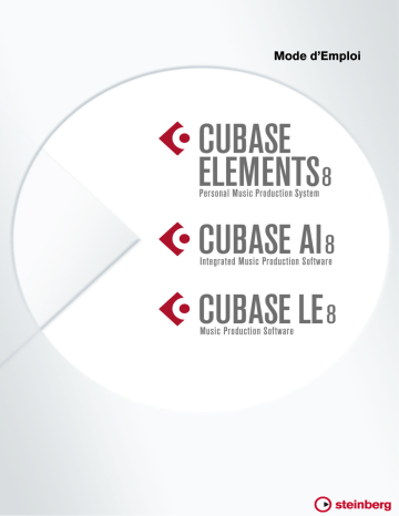 Cubase Elements 8 | Cubase LE 8 | Steinberg Cubase AI 8 Mode d'emploi | Fixfr