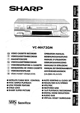 Sharp VC-MH73GM Manuel utilisateur