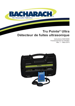 Bacharach Tru Pointe® Ultra Manuel utilisateur