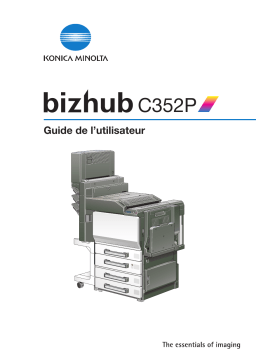 Konica Minolta BIZHUB C352P Manuel utilisateur