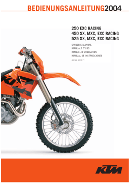 KTM 250 EXC RACING Manuel utilisateur