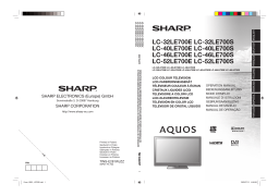 Sharp LC-46LE700S Manuel utilisateur