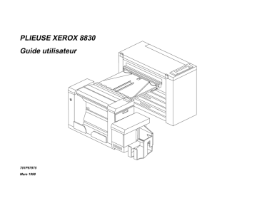 8825 | 8825 DDS | Xerox 8830 DDS Mode d'emploi | Fixfr