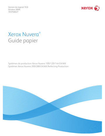 Manuel du propriétaire | Xerox NUVERA 100MX Manuel utilisateur | Fixfr