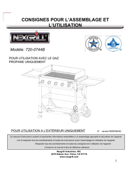 Nexgrill 720-0744B grill Manuel utilisateur