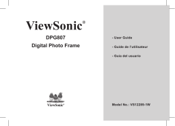 ViewSonic DPG807BK Manuel utilisateur