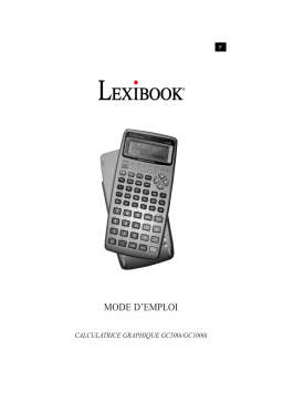 Lexibook GC500i Calculatrice graphique Manuel utilisateur