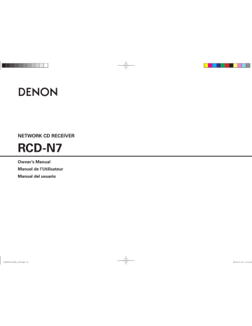 Denon RCD-N7 Manuel utilisateur | Fixfr