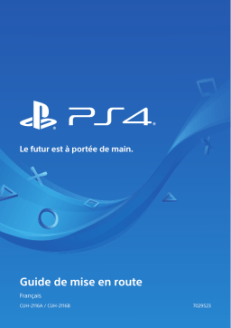 Sony PS4 CUH-2116B Manuel utilisateur