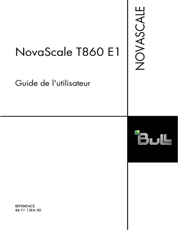 Bull NovaScale T860E1 Manuel utilisateur | Fixfr