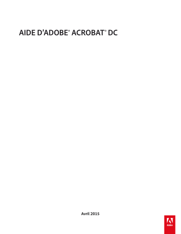 Adobe Acrobat DC Manuel utilisateur | Fixfr