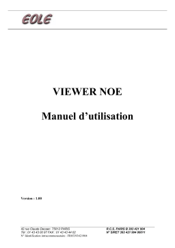 EOLE INFORMATIQUE VIEWER NOE Manuel utilisateur